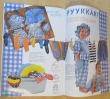 Muoti Muksu Lasten muoti- ja Kaavalehti Kesä N:o 2 1996 kaava-arkit mukana