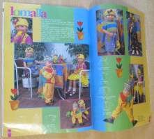 Muoti Muksu Lasten muoti- ja Kaavalehti Kesä N:o 2 1996 kaava-arkit mukana