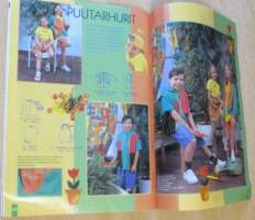 Muoti Muksu Lasten muoti- ja Kaavalehti Kesä N:o 2 1996 kaava-arkit mukana