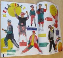 Muoti Muksu Lasten muoti- ja Kaavalehti Kesä N:o 2 1996 kaava-arkit mukana