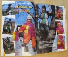 Muoti Muksu Lasten muoti- ja Kaavalehti syksy N:o 3 1996 kaava-arkit mukana