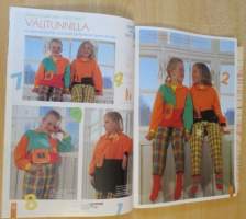 Muoti Muksu Lasten muoti- ja Kaavalehti syksy N:o 3 1996 kaava-arkit mukana