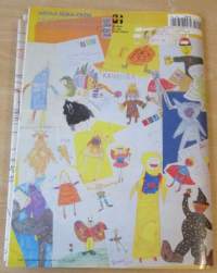 Muoti Muksu Lasten muoti- ja Kaavalehti syksy N:o 3 1996 kaava-arkit mukana