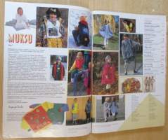 Muoti Muksu Lasten ompelu- ja kaavalehti Syksy N:o 2 1995 kaava-arkit mukana