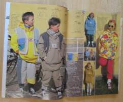 Muoti Muksu Lasten ompelu- ja kaavalehti Syksy N:o 2 1995 kaava-arkit mukana