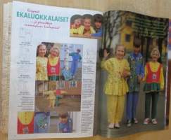 Muoti Muksu Lasten ompelu- ja kaavalehti Syksy N:o 2 1995 kaava-arkit mukana
