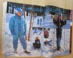 Muoti Muksu Lasten ompelu- ja kaavalehti Syksy N:o 2 1995 kaava-arkit mukana