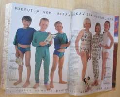 Muoti Muksu Lasten ompelu- ja kaavalehti Syksy N:o 2 1995 kaava-arkit mukana