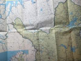 Pohjois Suomi Autoilijan tiekartta