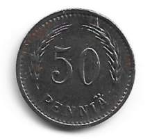 50  penniä  1944 Fe