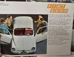 Fiat 600 D myyntiesite. 1970