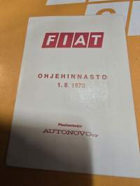 Fiat 600 D myyntiesite. 1970