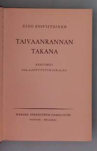 Taivaanrannan takana - Kertomus valaanpyyntimatkalta. ( Todenperäiset, dokumentaarinen romaani,  merikirjallisuus )