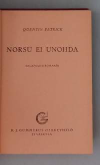 Norsu ei unohda - Salapoliisiromaani. ( Salmasarja )