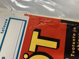 Autotytöt -elokuvajuliste, "Elokuva maanteittemme ongelmalapsista" "Rahalla saa - Autolla pääsee"