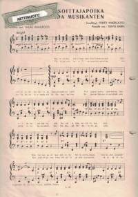 Iloinen soittajapoika -Foxtrot nuotti