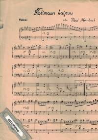 Kotimaan kaipuu, valssi