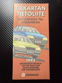 Suomen tiekartta  autoilijan tiekartta plus tiekartan tietoliite