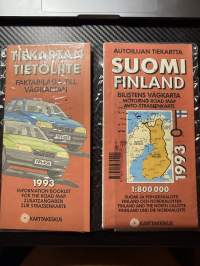 Suomen tiekartta  autoilijan tiekartta plus tiekartan tietoliite