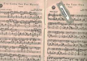 Amerikkalaisia Elokuva- ja Gramofooniiskelmiä harmonikalle tai pianolle / kitaralle,  nuotit