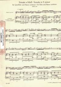 Elf Sonaten für Flöte und Basso continuo