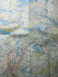 Rukatunturi-Oulanka -ulkoilukartta / friluftskarta 1:50 000