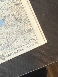 Rukatunturi-Oulanka -ulkoilukartta / friluftskarta 1:50 000