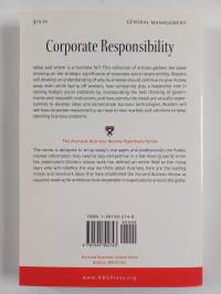 Harvard business review on corporate responsibility