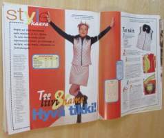 Suuri Käsityö lehti N:o 2 1997 kaava-arkit mukana