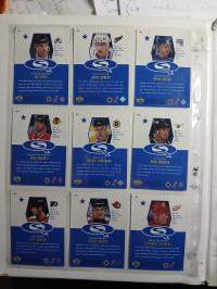 9 kpl Upper Deckin valmistamia "Starguest"-erikoiskortteja 1990 -luvulta