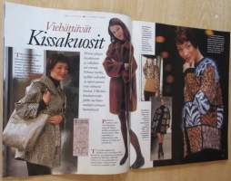 Suuri Käsityö Lehti N.o 9 1997 kaava-arkit ja Liite Malliarkki koristetyynyt mukana