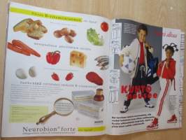 Suuri Käsityö Lehti N.o 9 1997 kaava-arkit ja Liite Malliarkki koristetyynyt mukana