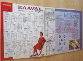 Suuri Käsityö Lehti N.o 9 1997 kaava-arkit ja Liite Malliarkki koristetyynyt mukana