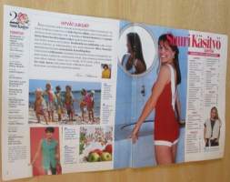 Suuri Käsityö lehti N:o 6 1994 Kaava-arkit ja malliarkki mukana