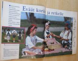 Suuri Käsityö lehti N:o 6 1994 Kaava-arkit ja malliarkki mukana