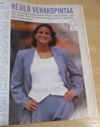 Suuri Käsityö lehti N:o 6 1994 Kaava-arkit ja malliarkki mukana