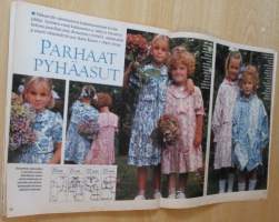 Suuri Käsityö lehti N:o 5 1994 kaava-arkit ja malliarkki mukana