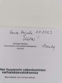 Lasten huumorin rakentaminen päiväkodissa (signeerattu, tekijän omiste)