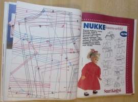 Suuri Käsityö N:o 10 1998 Lehti Kaava-arkit mukana - erillinen kaava-arkki nuken vaatteille