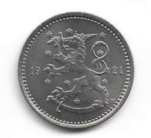 1 markka  1921 "hevosmarkka"