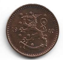 1 markka  1940 Cu