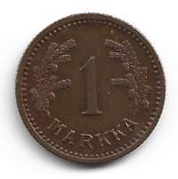 1 markka  1941 Cu