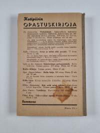 Kodinhoito seminaarien kotitaloudenopetusta ja koteja varten