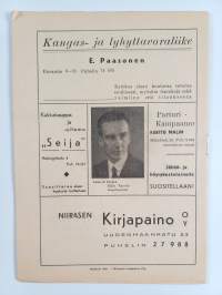 Helsingin työväen teatteri : ohjelma 1940-1941