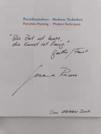 Porcelain painting - modern techniques (signeerattu)