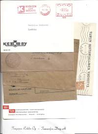 1960 -luvun kulkeneita firmakuoria  7 kpl erä