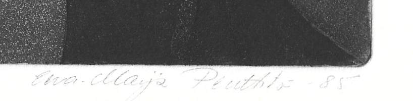 Eeva-Maija Penttilä,  signeerattu grafiikka -85 kehystämätön 20x25 cm