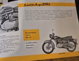 Zundapp  ks 75 , trophy 175 s ja trophy 250 s myyntiesite