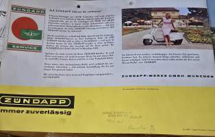 Zundapp  motorroller 1965 myyntiesite