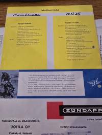 Zundapp  combinette ja ks 75 myyntiesite.